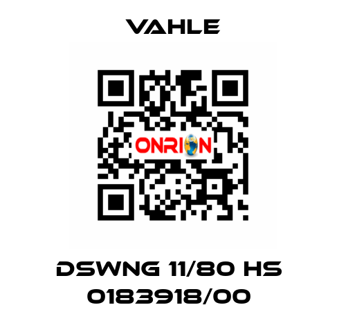 DSWNG 11/80 HS  0183918/00  Vahle