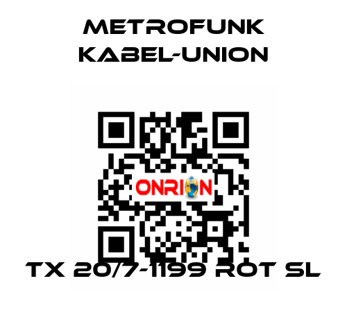 TX 20/7-1199 ROT SL METROFUNK KABEL-UNION