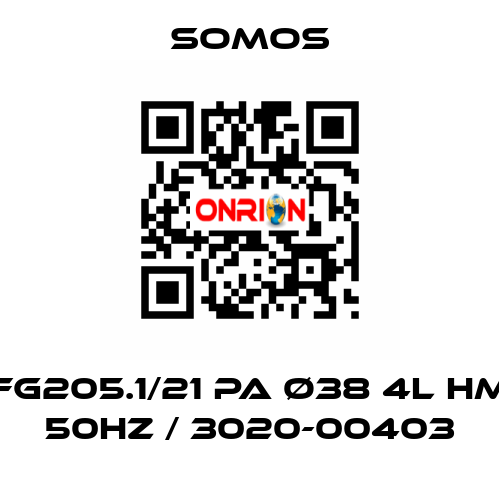 FG205.1/21 PA ø38 4l HM 50Hz / 3020-00403 Somos