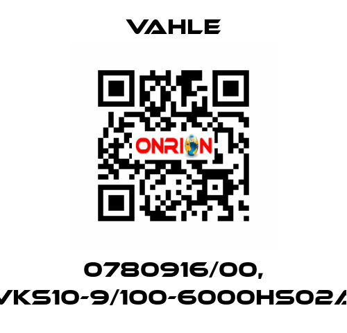 0780916/00, VKS10-9/100-6000HS02A Vahle