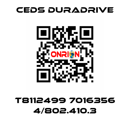 T8112499 7016356 4/802.410.3 Ceds Duradrive