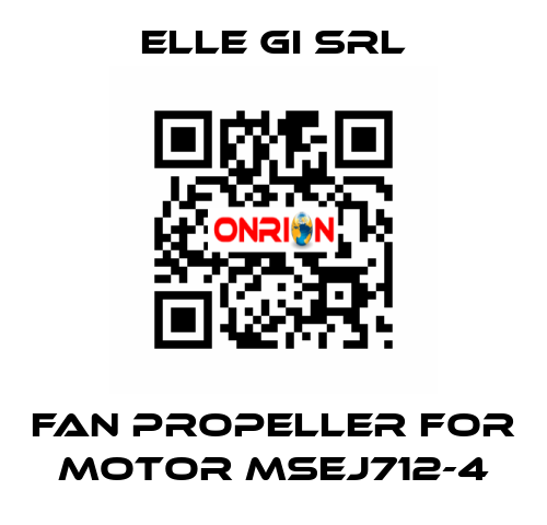 fan propeller for motor MSEJ712-4 ELLE GI SRL