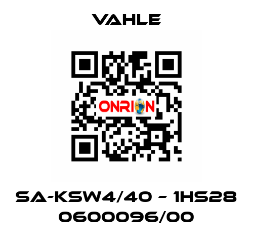 SA-KSW4/40 – 1HS28 0600096/00 Vahle