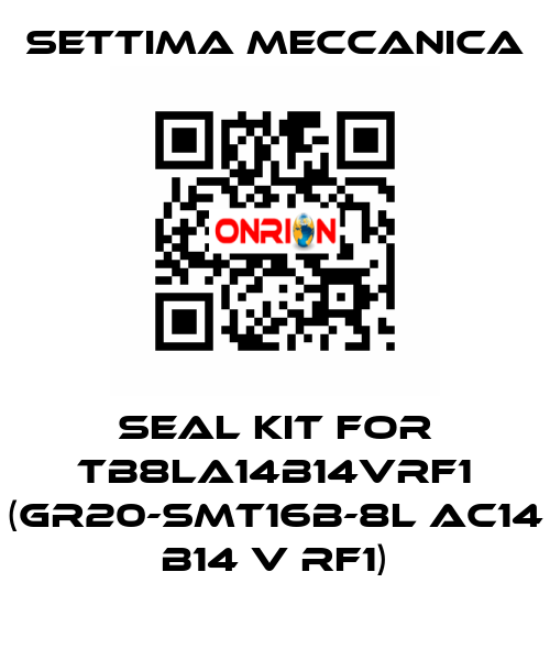 Seal kit for TB8LA14B14VRF1 (GR20-SMT16B-8L AC14 B14 V RF1) Settima Meccanica