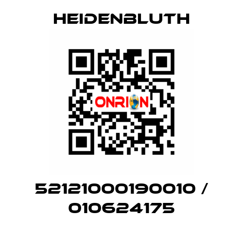 52121000190010 / 010624175 Heidenbluth