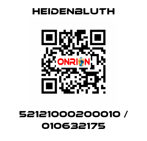 52121000200010 / 010632175 Heidenbluth