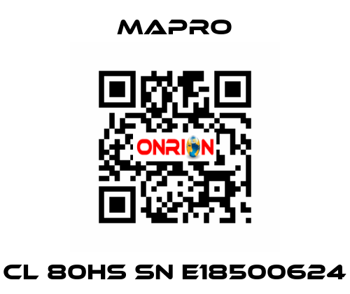 CL 80HS SN E18500624 Mapro