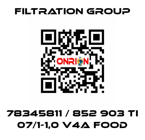 78345811 / 852 903 TI 07/1-1,0 V4A FOOD Filtration Group