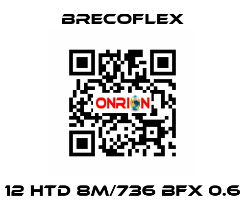 12 HTD 8M/736 BFX 0.6 Brecoflex