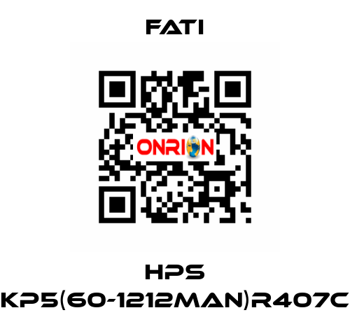 HPS KP5(60-1212MAN)R407C FATI