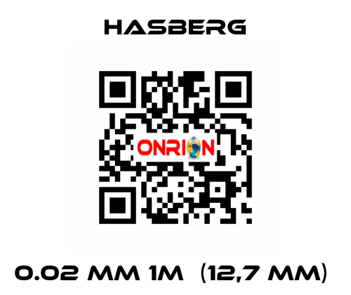 0.02 mm 1m  (12,7 mm)  Hasberg