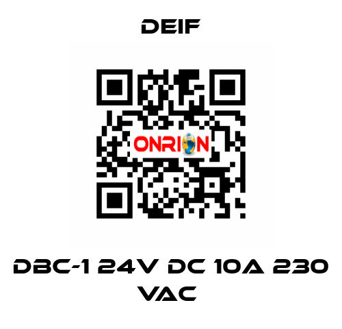 DBC-1 24V DC 10A 230 VAC  Deif