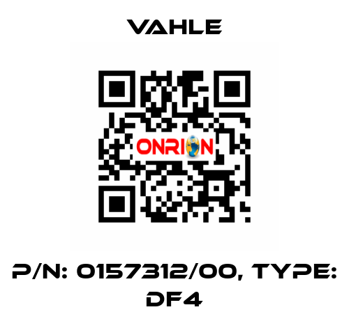 P/n: 0157312/00, Type: DF4 Vahle