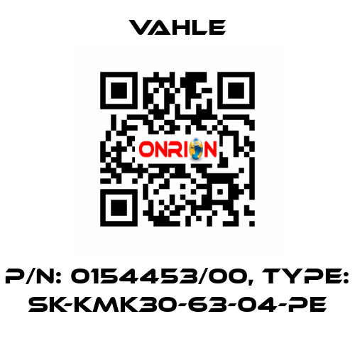 P/n: 0154453/00, Type: SK-KMK30-63-04-PE Vahle