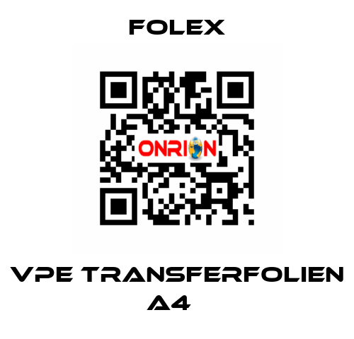 VPE Transferfolien A4   Folex