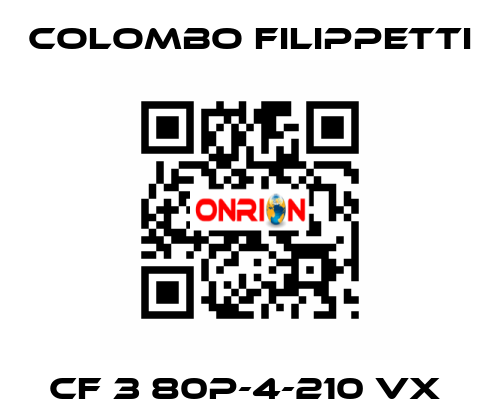 CF 3 80P-4-210 VX  Colombo Filippetti