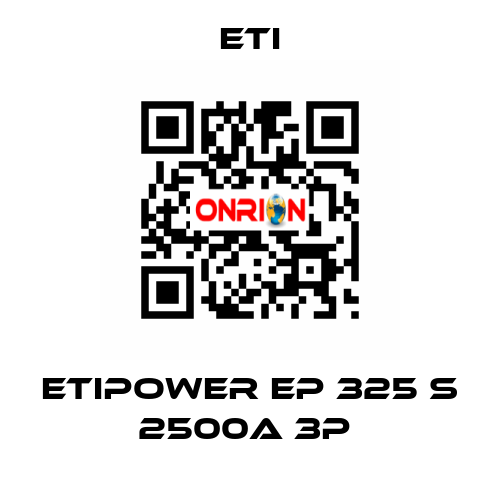 ETIPOWER EP 325 S 2500A 3P  Eti