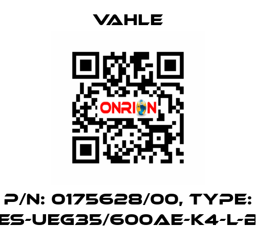 P/n: 0175628/00, Type: ES-UEG35/600AE-K4-L-B Vahle