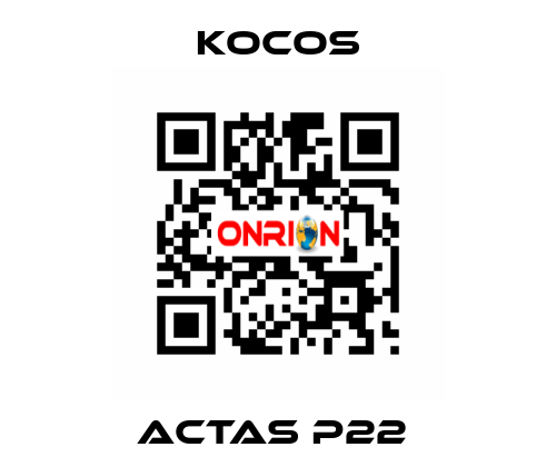 ACTAS P22  KoCoS