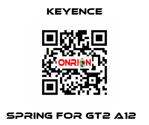 Spring for GT2 A12   Keyence