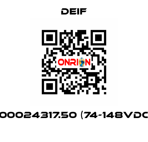 100024317.50 (74-148VDC)  Deif