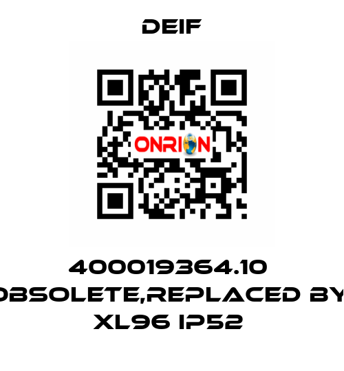 400019364.10  obsolete,replaced by  XL96 IP52  Deif