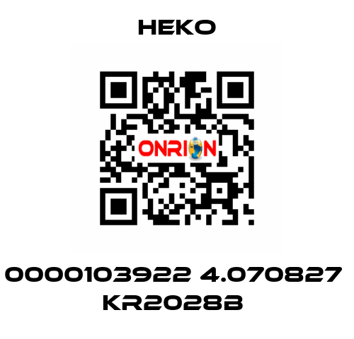 0000103922 4.070827  KR2028B  HEKO