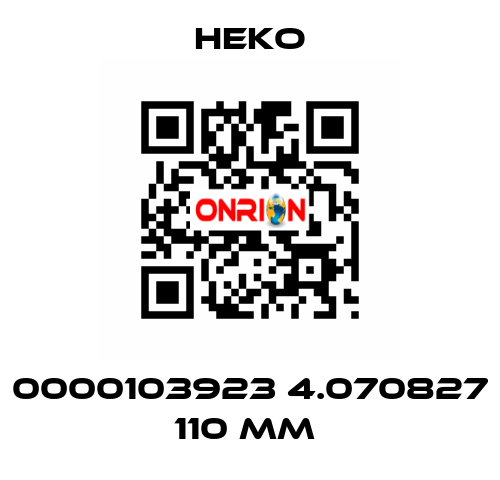 0000103923 4.070827 110 mm  HEKO