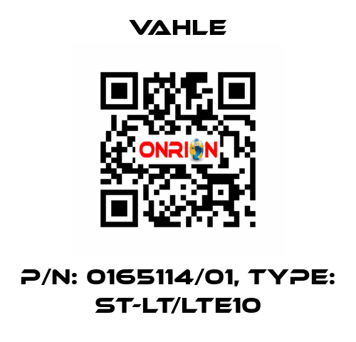 P/n: 0165114/01, Type: ST-LT/LTE10 Vahle