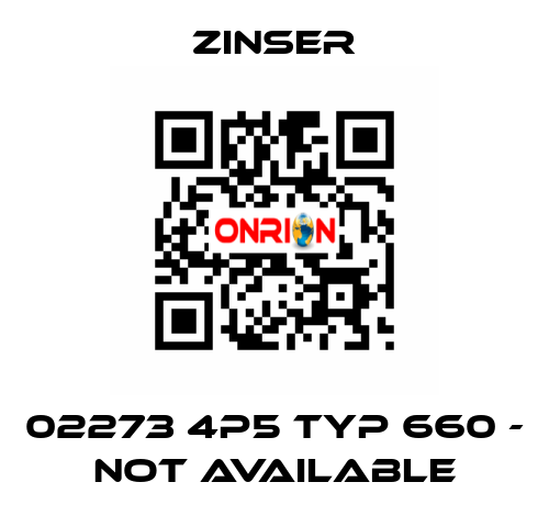 02273 4P5 TYP 660 - not available Zinser