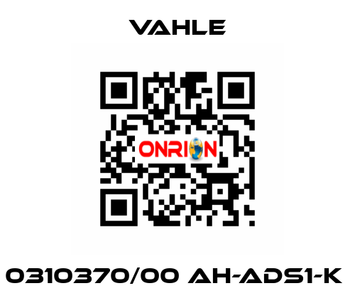 0310370/00 AH-ADS1-K  Vahle