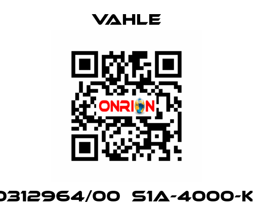 0312964/00  S1A-4000-K  Vahle