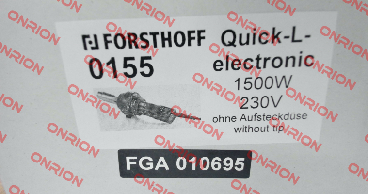 0155 / Quick-L-Electronic 230 V Forsthoff