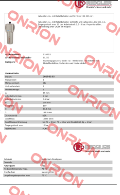 GL60025G 116452  Airtac