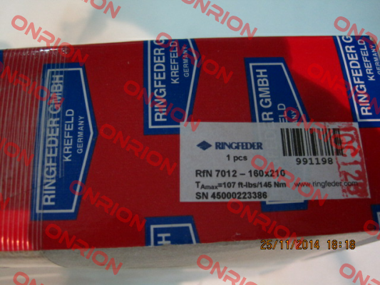 RFN7012-35X60 20X25X6,3MM  Ringfeder