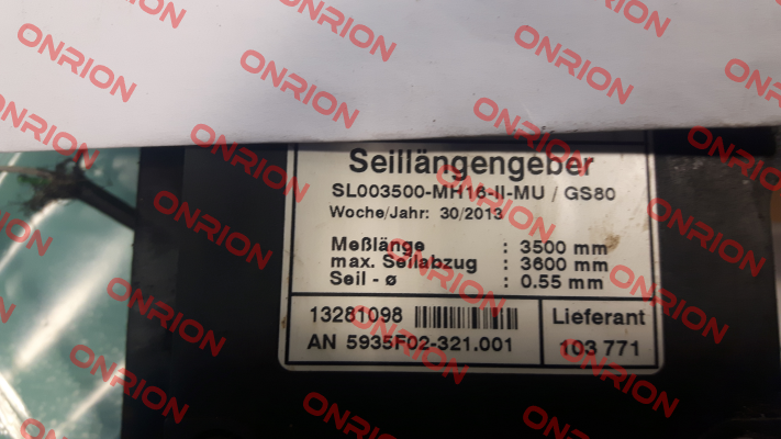 SL003500-MH 16-ll-MU/ GS80  oem  FSG Fernsteuergeräte