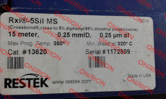 SERIAL:1172909   CAT#13620  RESTEK