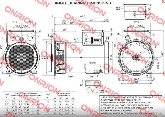 ECP321L4CMD311 (ECP32-1L/4C) Mecc Alte