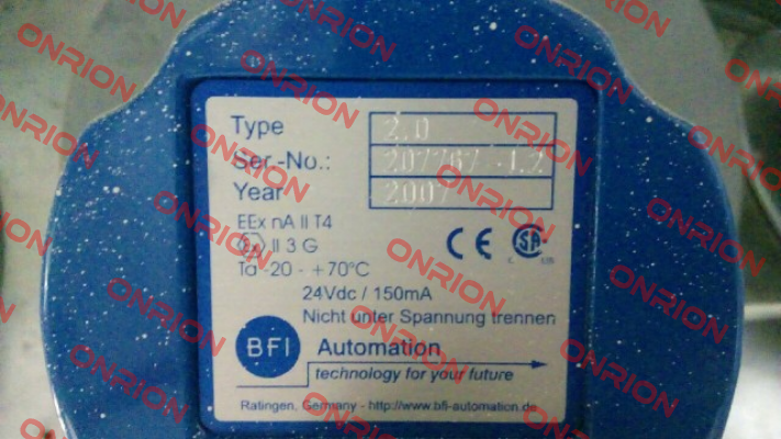 Part.-No.S 507H (Type 2.0 )   BFI AUTOMATION