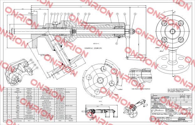 SV800 1 "/ 1 " - 600 lbs STRAHMAN VALVES