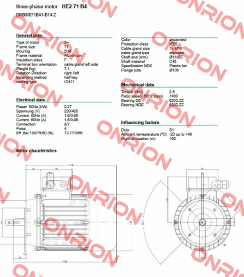 DNB0I071B41-B14-2 Neri Motori