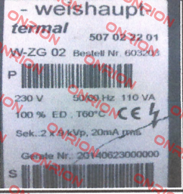 603 226 Weishaupt