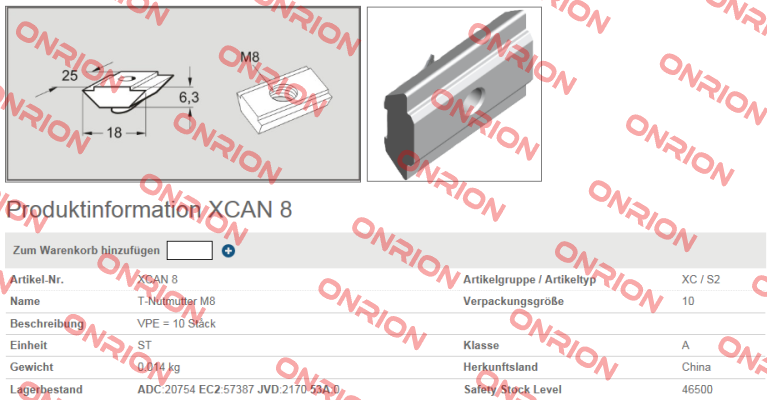 XCAN 8 (1*10)  FlexLink