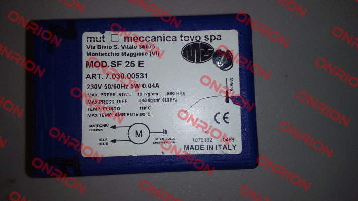 7.030.00531 obsolete Mut Meccanica Tovo SpA