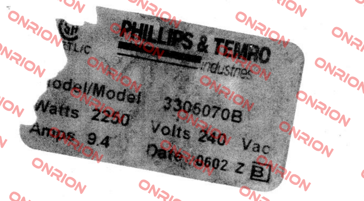 3305070B  Phillips-Temro