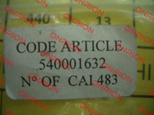 540001742 obsolete, replaced by  n° 540001815  Caillau