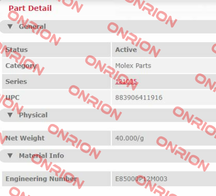 E85000P12M003  Molex