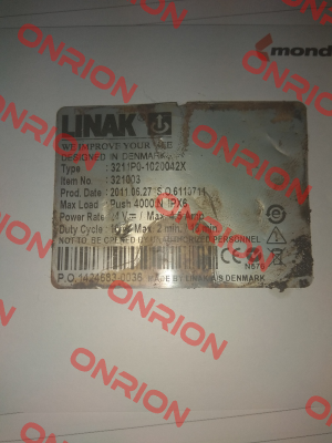 Type: 3211P0-1020042X   It.Nr. 321003 OEM  Linak