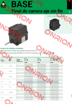 PFA9067A0050003 Ter Tecno Elettrica Ravasi