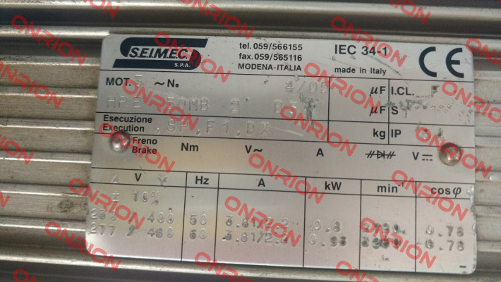 HPE 50 MB 2 230.400-50 B34  Seimec (Rossi)